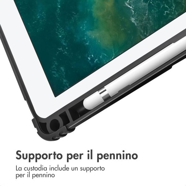 Accezz Libreria a tre ante robusta Apple iPad 6 (2018) 9.7 pollici / iPad 5 (2017) 9.7 pollici / Air 2 (2014)/Air 1 (2013) - Nero