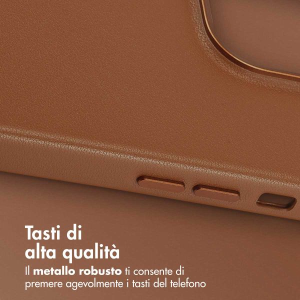 Accezz Cover in Pelle con MagSafe Apple iPhone 14 Pro - Sienna Brown