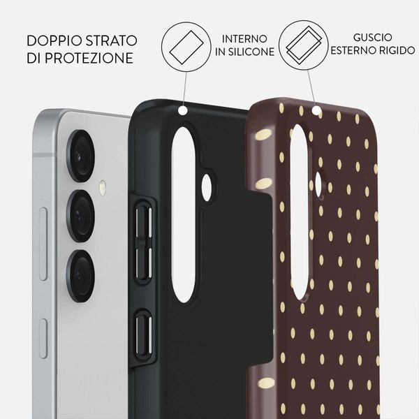 Burga Cover Posteriore Resistente con MagSafe Samsung Galaxy S25 - Sorry Busy