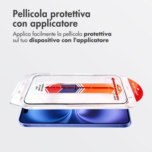 Accezz Vetro temperato + Applicatore Apple iPhone 16 Plus / 15 Plus