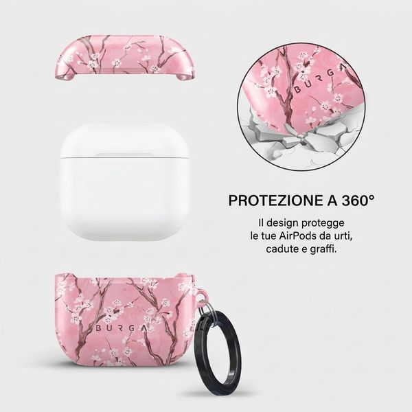 Burga Cover rigida Apple AirPods 4 - Sakura