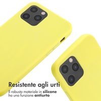 imoshion Cover in Silicone con Cordino Apple iPhone 12 (Pro) - Giallo