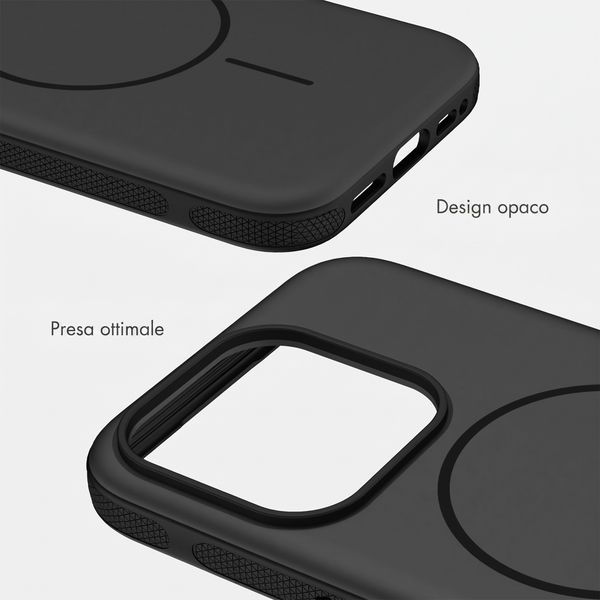 imoshion Cover posteriore Color con Thin MagSafe Ring Apple iPhone 15 Pro - Nero