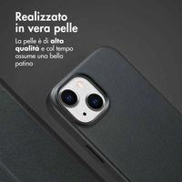 Accezz Cover in pelle 2 in 1 con MagSafe Apple iPhone 15 - Onyx Black