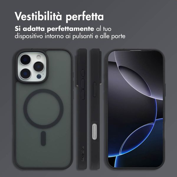 imoshion Cover posteriore Color Guard con MagSafe Apple iPhone 16 Pro Max - Nero