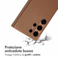 Accezz Cover in Pelle con MagSafe Samsung Galaxy S24 Ultra - Sienna Brown