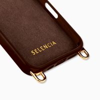 Selencia Cover posteriore Rivièra con MagSafe con ganci rimovibili Apple iPhone 16 Pro - Choco Brown