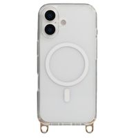 Selencia Cover posteriore Rivièra MagSafe con gancini rimovibili Apple iPhone 16 - Trasparente