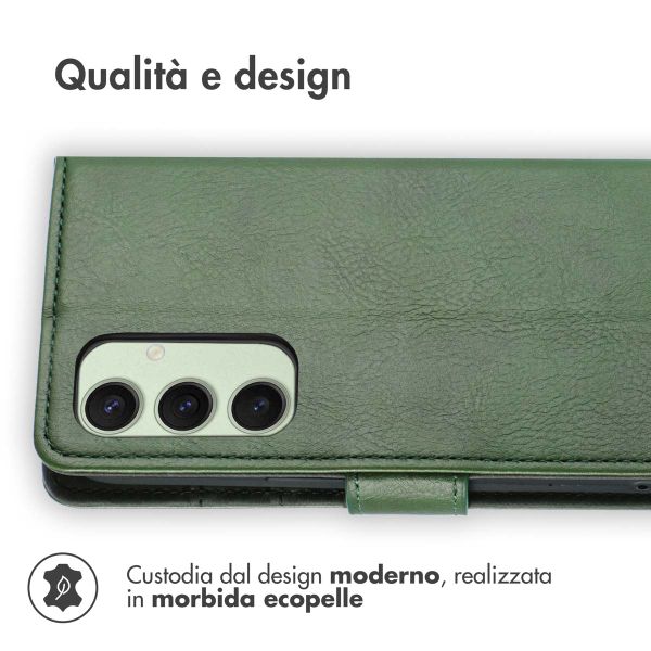 imoshion Cover a libro di Lusso Samsung Galaxy S24 FE - Verde
