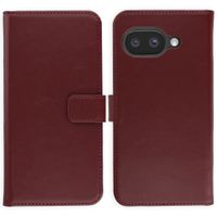 Selencia Cover a libro in vera pelle Google Pixel 9A - Burgundy