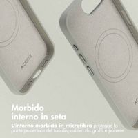 Accezz Cover in Pelle con MagSafe Apple iPhone 17e / 16e - Light Grey