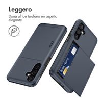 imoshion Cover Posteriore con Porta Carte Samsung Galaxy A27 (5G) - Blu scuro