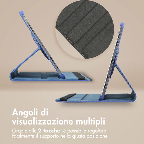 imoshion Cover Girevole a 360° Samsung Galaxy Tab S11 - Blu scuro