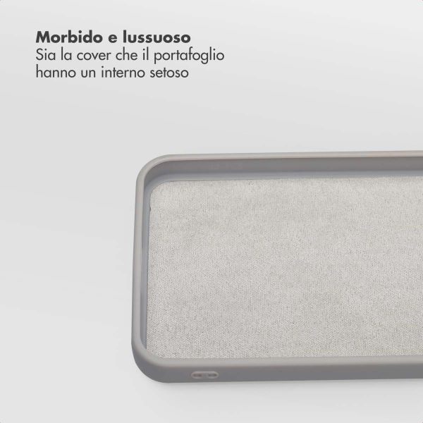 Selencia Libreria rimovibile Olyn con MagSafe Samsung Galaxy S24 FE - Grigio