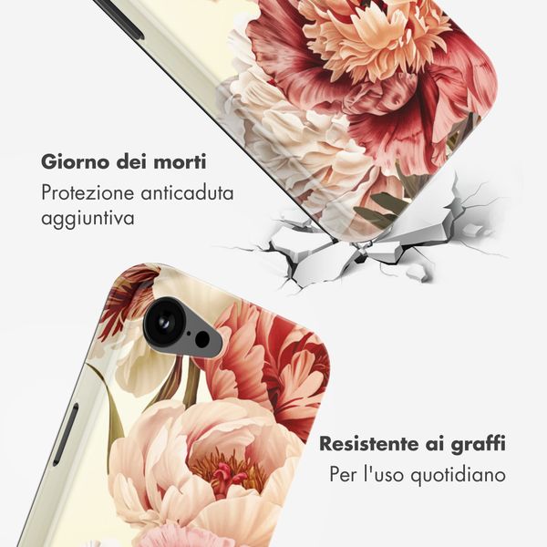 Selencia Cover posteriore Vivid con MagSafe Apple iPhone 17e / 16e - Vintage Peony