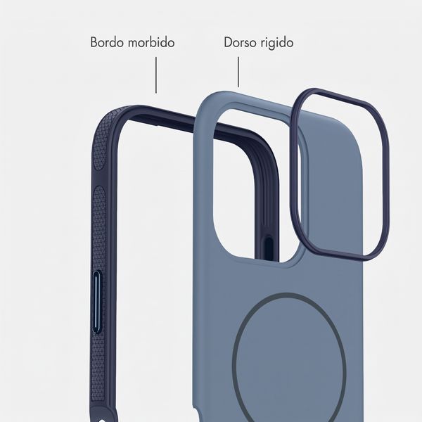 imoshion Cover posteriore Color con Thin MagSafe Ring Apple iPhone 16 Pro - Blu scuro