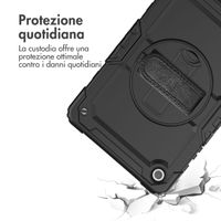 Accezz Cover Posteriore Resistente con tracolla Samsung Galaxy Tab A9 Plus - Nero