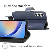 imoshion Cover a libro di Lusso Samsung Galaxy A35 - Blu scuro