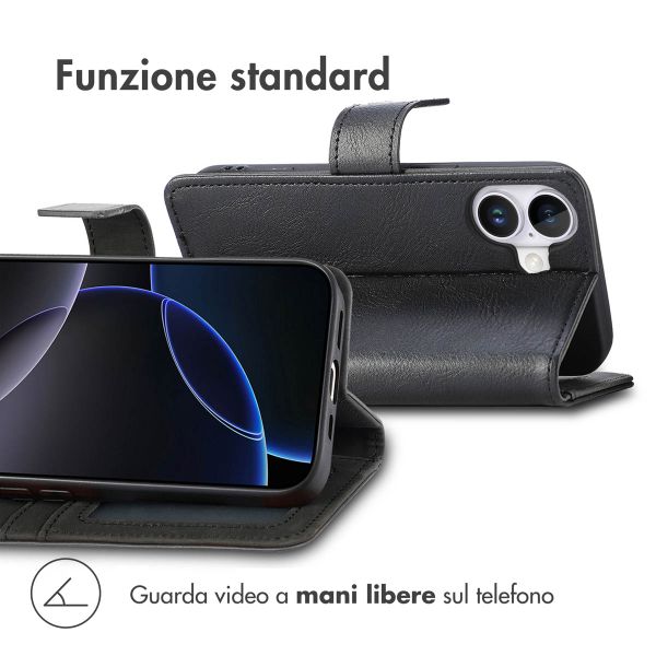 imoshion Cover a libro di Lusso Apple iPhone 17 - Nero
