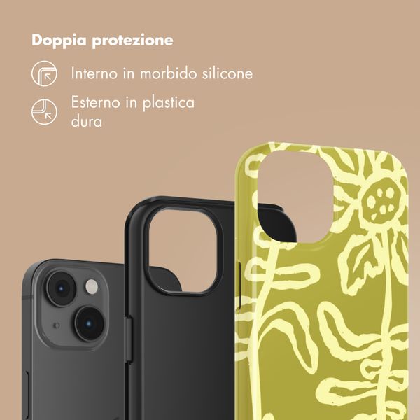 Selencia Cover Posteriore Vivid Apple iPhone 14 - Chalky Bloom