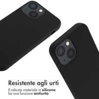 imoshion Cover in Silicone con Cordino Apple iPhone 13 Mini - Nero