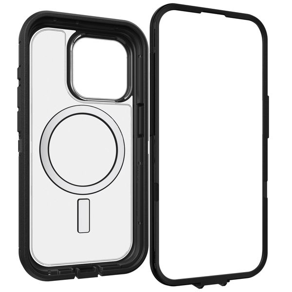 OtterBox Cover Posteriore Defender Pro con MagSafe Apple iPhone 15 Pro - Trasparente