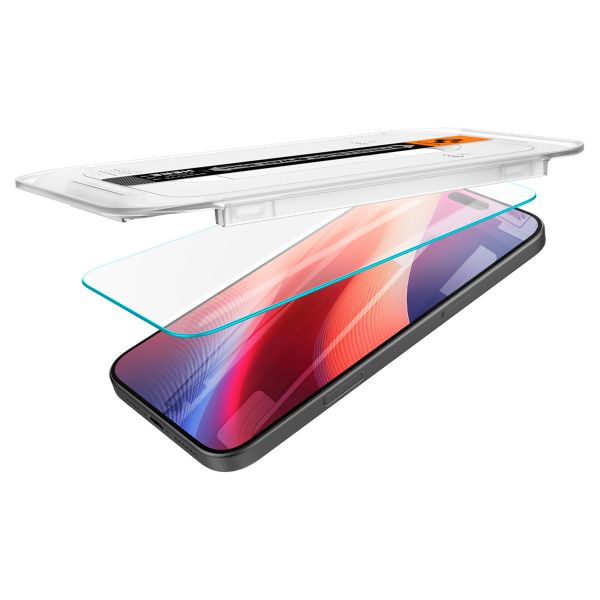 Spigen Vetro temperato GLAStR EZ Fit, confezione da 2 + Applicatore Apple iPhone 16 Pro Max / 17 Pro Max