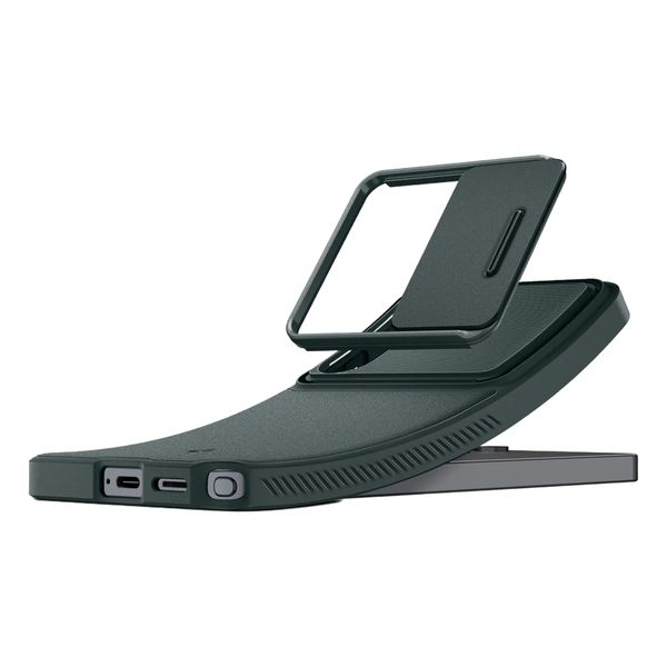 Spigen Cover Optik Armor con Slitta per Fotocamera Samsung Galaxy S26 Ultra - Abyss Green