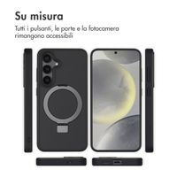 Accezz Cover con anello e supporto con MagSafe Samsung Galaxy S24 - Nero