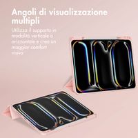 Accezz Cover a libro in silicone Smart Apple iPad Pro 13 (2025) M5 / (2024) M4 - Rosa
