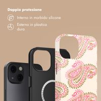 Selencia Cover posteriore Vivid con MagSafe Apple iPhone 13 - Paisley Blush