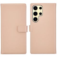 Selencia Cover a libro in vera pelle Samsung Galaxy S25 Ultra - Dusty Pink