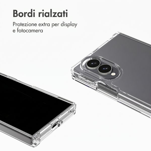 Accezz Cover Posteriore Xtreme ad Alta Protezione Samsung Galaxy Z Fold 8 - Trasparente