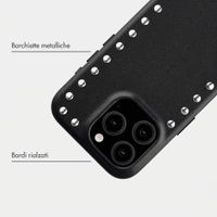 Selencia Cover posteriore Studs con MagSafe Apple iPhone 15 Pro - Velvet Black