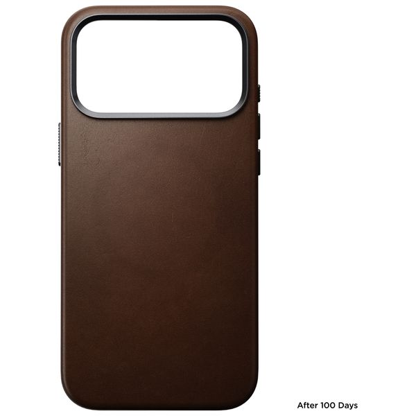 Nomad Cover posteriore Traditional Leather con MagSafe Apple iPhone 18 Pro Max - Brown