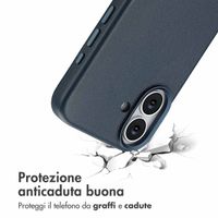 Accezz Cover in Pelle con MagSafe Apple iPhone 17 - Nightfall Blue