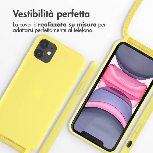 imoshion Cover in Silicone con Cordino Apple iPhone 11 - Giallo