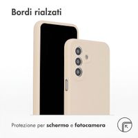 Accezz Cover Posteriore in Silicone Liquido Samsung Galaxy A27 (5G) - Stone