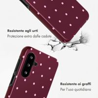 Selencia Cover Posteriore Vivid Samsung Galaxy A17 (5G) / (4G) - Happy Dots Burgundy