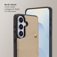 Selencia Cover per telefono Nova con cordino e portacarte Samsung Galaxy S26 - Beige