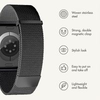 imoshion Milanees magnetisch bandje Apple Watch | 44/45/46/49 mm - Zwart