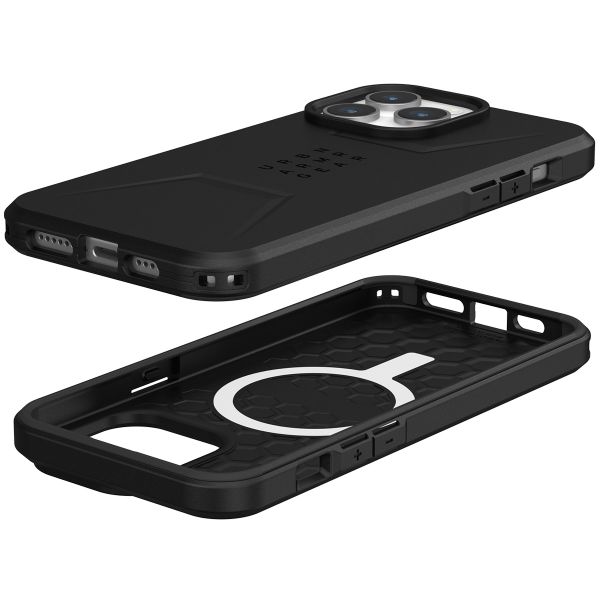 UAG Cover Posteriore Civilian con MagSafe Apple iPhone 15 Pro Max - Nero