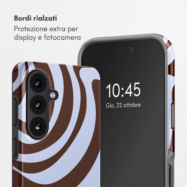 Selencia Cover posteriore Vivid con MagSafe Samsung Galaxy S26 FE - Dream Swirl Chocolate