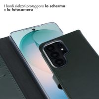 Selencia Cover a libro in vera pelle Samsung Galaxy S26 Ultra - Verde