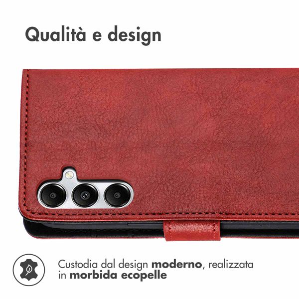 imoshion Cover a libro di Lusso Samsung Galaxy A55 - Rosso