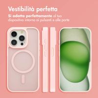 imoshion Cover posteriore Color Guard con MagSafe Apple iPhone 15 Pro - Rosa chiaro