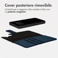 imoshion Cover a libro di lusso 2-in-1 rimovibile Samsung Galaxy A55 - Blu