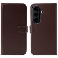 Selencia Cover a libro in vera pelle Samsung Galaxy S26 - Marrone