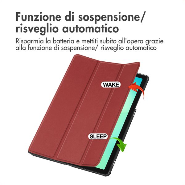 imoshion Cover a libro Trifold Samsung Galaxy Tab A11 Plus - Bordeaux