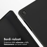 Accezz Cover a libro in silicone Smart Samsung Galaxy Tab A11 Plus / A9 Plus - Nero